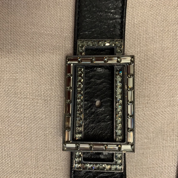 LANVIN Paris Crystal Embellished Belt